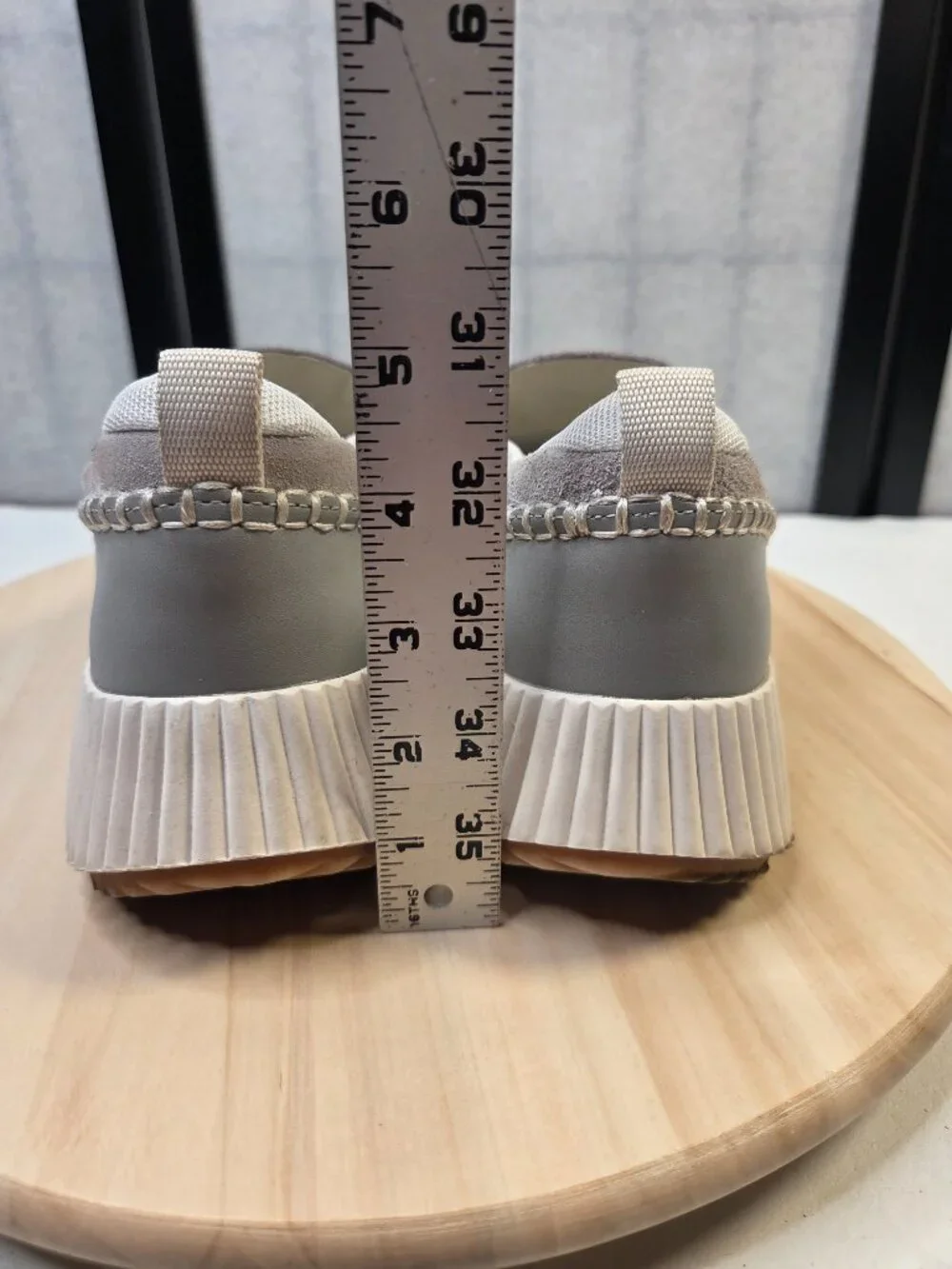Dolce Vita Dayo Gray Wedge Heel Slip-On Loafer Shoes Women US 8.5M